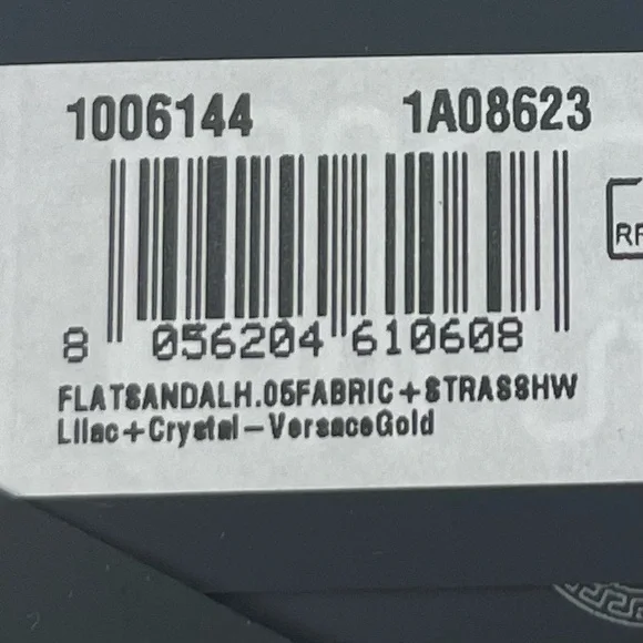 Versace Metallic Patent Leather Medusa Head With Rhinestone size 40 or 9.5 - Picture 15 of 16